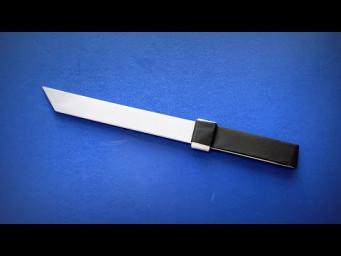 How to Make a Paper Knife Without Glue and Scissors | Origami Knife