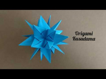 Origami Lance Kusudama/ Paper 24-Point Star Ball