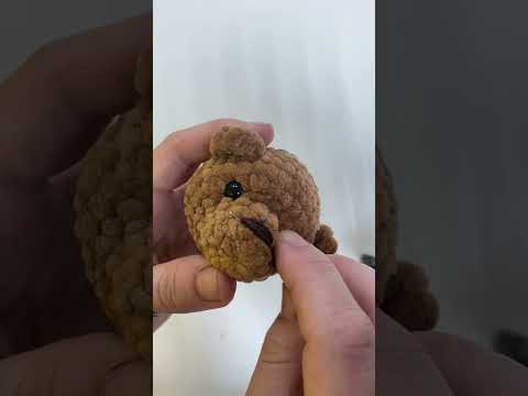 Вяжу мишку из плюшки Вяжу мишку из плюшки