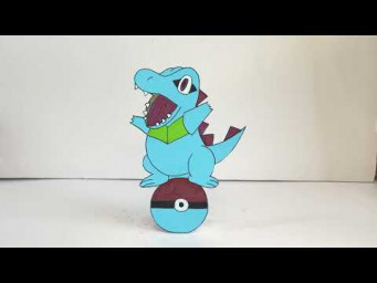 Make your own cute Feraligatr fold