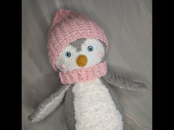 Crochet hat for penguin toy. Part 1. crochet pattern.