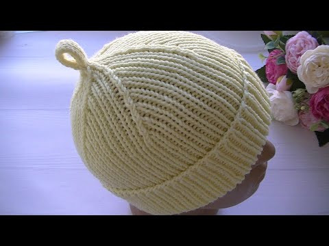 ПОПУЛЯРНАЯ ШАПКА "ДОКЕР" РЕЗИНКОЙ 1*1 СПИЦАМИ!!! ПОПУЛЯРНАЯ ШАПКА "ДОКЕР" РЕЗИНКОЙ 1*1 СПИЦАМИ!!!