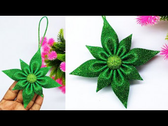 How to Make 3D Star for your Christmas Decoration - Foam Paper Star - DIY Christmas Crafts