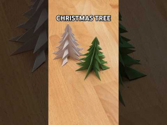 EASY CHRISTMAS TREE PAPER CRAFT TUTORIAL | HOW TO MAKE PAPER CHRISTMAS TREE
