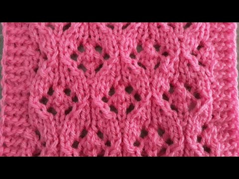 Ажурный узор спицами для джемпера, платья, блузы, туники. Ажурный узор спицами для джемпера, платья, блузы, туники.