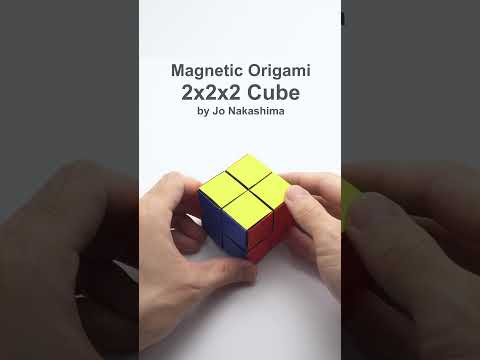 MAGNETIC ORIGAMI 2x2 CUBE #shorts