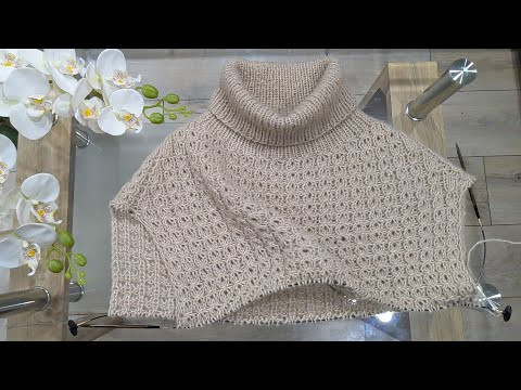 Свитер спицами. Реглан - погон. Часть 2. Кокетка. Подрезы. Свитер спицами. Реглан - погон. Часть 2. Кокетка. Подрезы.