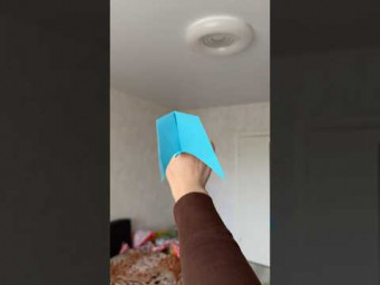Paper Plane Flew 221 Feet&hellip; Gravity Who? #origami #diy #airplane #shorts