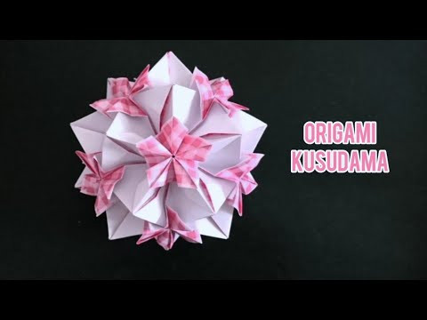 Origami Peach Kusudama/ Paper Flower Ball 折纸桃花球 (V2) Origami Peach Kusudama/ Paper Flower Ball 折纸桃花球 (V2)