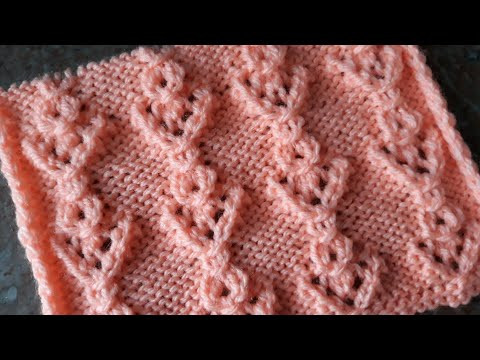 Красивый ажурный узор спицами для кофточки, джемпера, кардигана, туники. Красивый ажурный узор спицами для кофточки, джемпера, кардигана, туники.