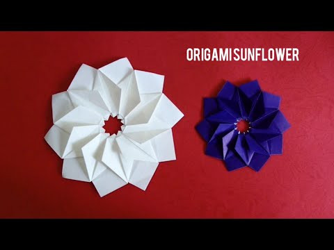 Origami Sunflower/ Paper Mandala