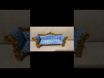 Диван для кукол. Dollhouse, DIY