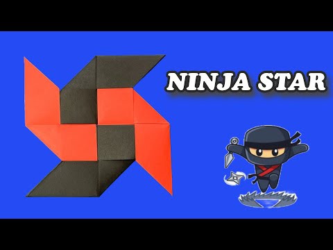 ORIGAMI NINJA STAR | How to Make a Paper Ninja Star Shuriken | Paper Ninja Weapons