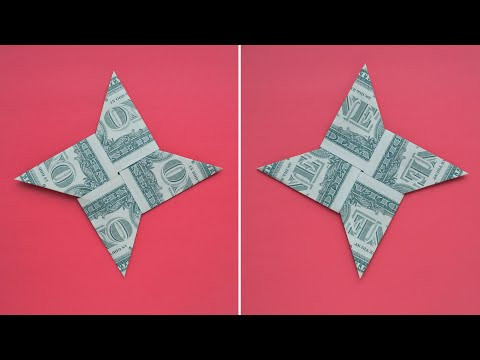 BIG MONEY SHURIKEN (Ninja Star) | Easy Modular Dollar Origami | Tutorial DIY by NProkuda