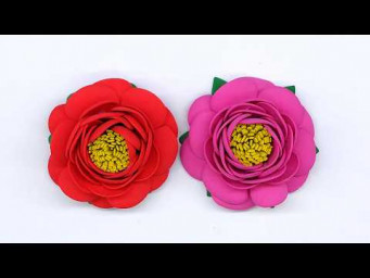 How to Make Foam Paper Flower Step by Step | Home Decor DIY