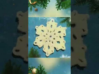 How to Crochet for Beginners CROCHET motif Snowflake Crochet Tutorial #shorts