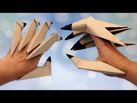 Как сделать из бумаги когти дракона для Тик Ток. Как сделать из бумаги когти дракона для Тик Ток.