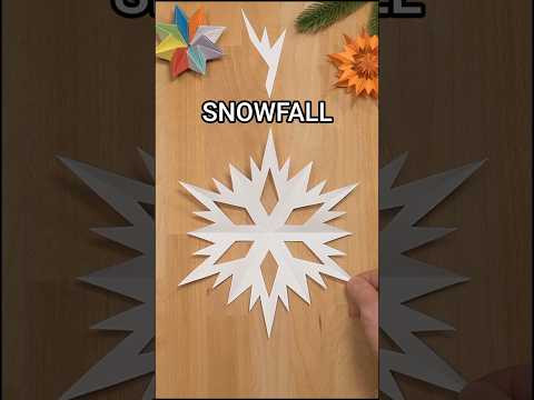 HOW TO MAKE PAPER SNOWFALL SNOWFLAKE INSTRUCTION ❄️ EASY CHRISTMAS DIY PAPERCRAFT | INCLART HOW TO MAKE PAPER SNOWFALL SNOWFLAKE INSTRUCTION ❄️ EASY CHRISTMAS DIY PAPERCRAFT | INCLART