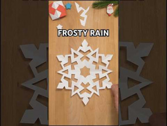 EASY TUTORIAL: HOW TO MAKE A FROSTY RAIN SNOWFLAKE | EASY CHRISTMAS DIY PAPERCRAFT | INCLART #diy