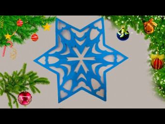Как вырезать снежинку из бумаги  Снежинка из бумаги просто/ Paper Snowflake/  Снежинки # 112