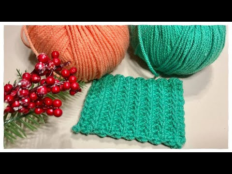 ВЯЖЕМ ПЫШНУЮ РЕЗИНКУ крючком.Crochet ВЯЖЕМ ПЫШНУЮ РЕЗИНКУ крючком.Crochet