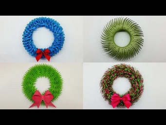4 Amazing Paper Wreath For Christmas Decorations | Do It Together