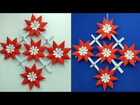 DIY Paper Wall Hanging Ideas With Paper Flower | Wall Decoration Ideas | Handmade Crafts DIY Paper Wall Hanging Ideas With Paper Flower | Wall Decoration Ideas | Handmade Crafts