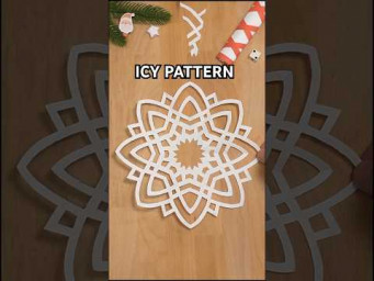 DIY CAPTIVATING ICY PATTERN | EASY PAPER SNOWFLAKE STEP BY STEP INCL ART