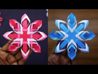 DIY Paper Snowflakes | Simple Snowflake Wall Hanging | Christmas Decor
