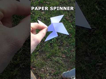 inclArt PAPER SPINNER | HOW TO MAKE EASY PAPER FLYING TOY #origami