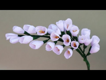 DIY Paper Flowers - Small Twigs of Flowers from Crepe Paper