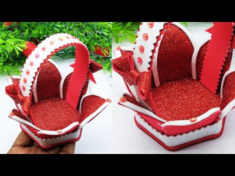 Beautiful Foam Paper Basket - DIY Basket - Foam Paper Craft - Home Decor