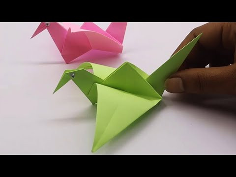 Easy Fold Origami Flapping Bird Easy Fold Origami Flapping Bird