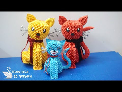 3d origami mini cat tutorial , souvenir gift making | Tutorial de gato de origami 3d 3d origami mini cat tutorial , souvenir gift making | Tutorial de gato de origami 3d