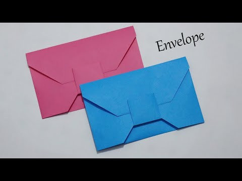 Envelope Making With Paper (Without Glue Tape and Scissors) at Home [Remake]