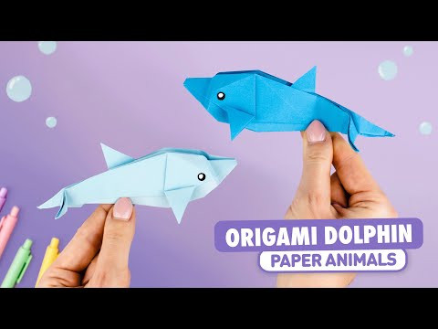 Оригами Дельфин из бумаги | Оригами Животные | Origami Paper Dolphin Оригами Дельфин из бумаги | Оригами Животные | Origami Paper Dolphin