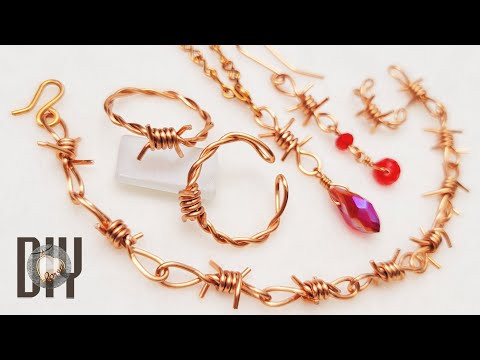 Barbed wire | full set of jewelry | unisex | Rings | bracelet | Halloween @Lan Anh Handmade  863