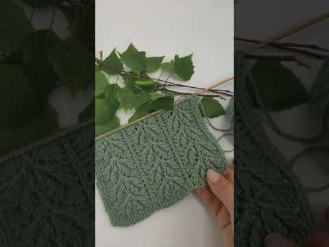 Leaves knitting pattern , see how to knit on YouTube channel ☘️#knitt #knitting #knittingpattern Leaves knitting pattern , see how to knit on YouTube channel ☘️#knitt #knitting #knittingpattern