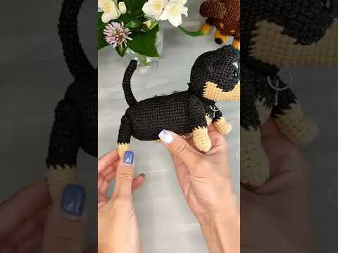 Mix Chihuahua puppy and Dachshund puppy, Chiweenie dog crochet pattern, amigurumi Mix Chihuahua puppy and Dachshund puppy, Chiweenie dog crochet pattern, amigurumi