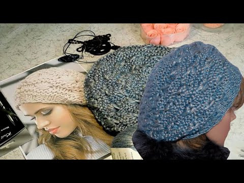 Вяжем спицами ХИТ ОСЕНИ - объемный берет "Брумстик"/Knitting beret Вяжем спицами ХИТ ОСЕНИ - объемный берет "Брумстик"/Knitting beret