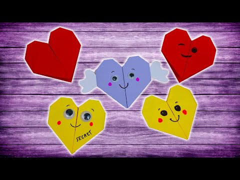Оригами Сердце с Секретом из бумаги | DIY Валентинка своими руками | Origami Paper Secret Heart Оригами Сердце с Секретом из бумаги | DIY Валентинка своими руками | Origami Paper Secret Heart