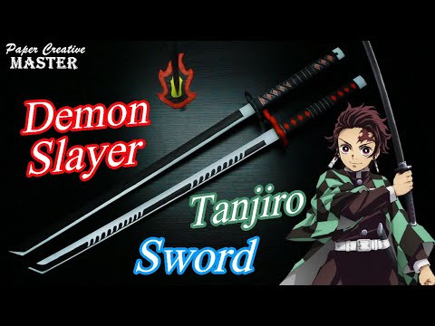 How to Make a Demon Slayer Kamado Tanjiro Sword, Kimetsu no Yaiba How to Make a Demon Slayer Kamado Tanjiro Sword, Kimetsu no Yaiba