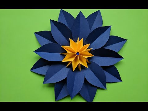 Красивый большой цветок из бумаги | Beautiful paper flower