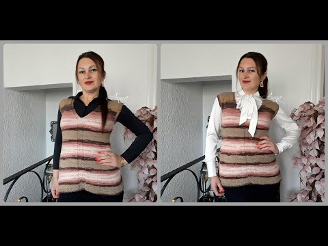 Жилет спицами.Мастер класс (экпресс) Жилет спицами.Мастер класс (экпресс)
