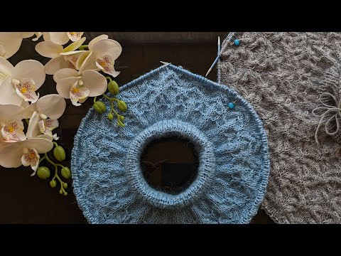 Светр (сукня) з круглою кокеткою. Частина 2. Кругла кокетка 8-31 ряди.