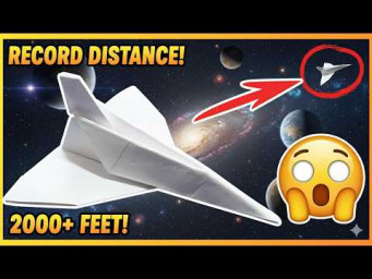 How to Make a Paper Jet Fighter That Flies Over 500 Feet | Easy World Record Paper Airplane Tutorial