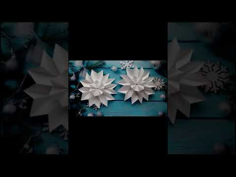 Простые снежинки из бумаги ❄ Новогодние поделки своими руками