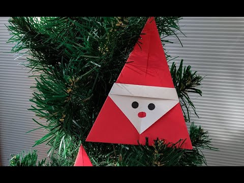 Дед Мороз оригами из бумаги | Origami paper Santa Claus | Christmas craft