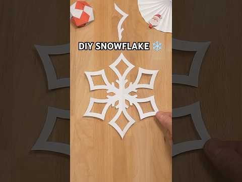 DIY PAPER SNOWFLAKE STEP BY STEP | CHRISTMAS CRAFTS INCLUDING ART