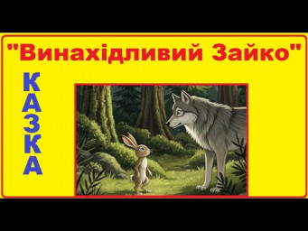 Аудіо казка "Винахідливий зайко" для дітей українською мовою